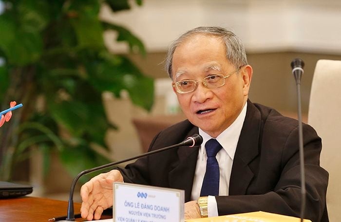 TS Lê Đăng Doanh, nguyên Viện trưởng Viện Nghiên cứu Quản lý kinh tế Trung ương: “Trải qua 50 năm phát triển, Petrovietnam không chỉ là một doanh nghiệp năng lượng, mà còn khẳng định mình là 'pháo đài' kinh tế của đất nước trong nhiều giai đoạn gian khó khăn”.