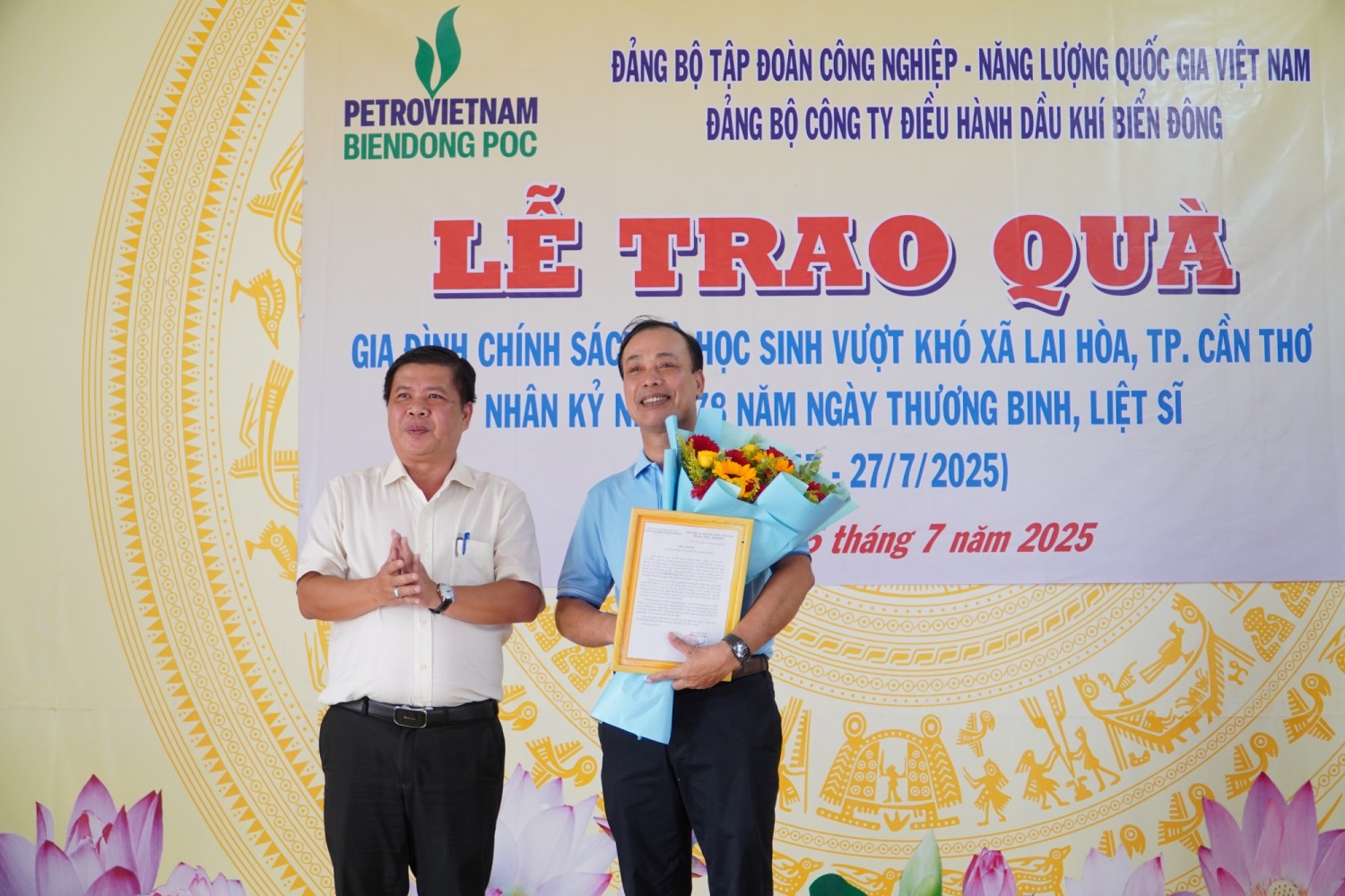 BIENDONG POC nhận thư cảm ơn từ chính quyền địa phương vì những đóng góp thiết thực cho cộng đồng.