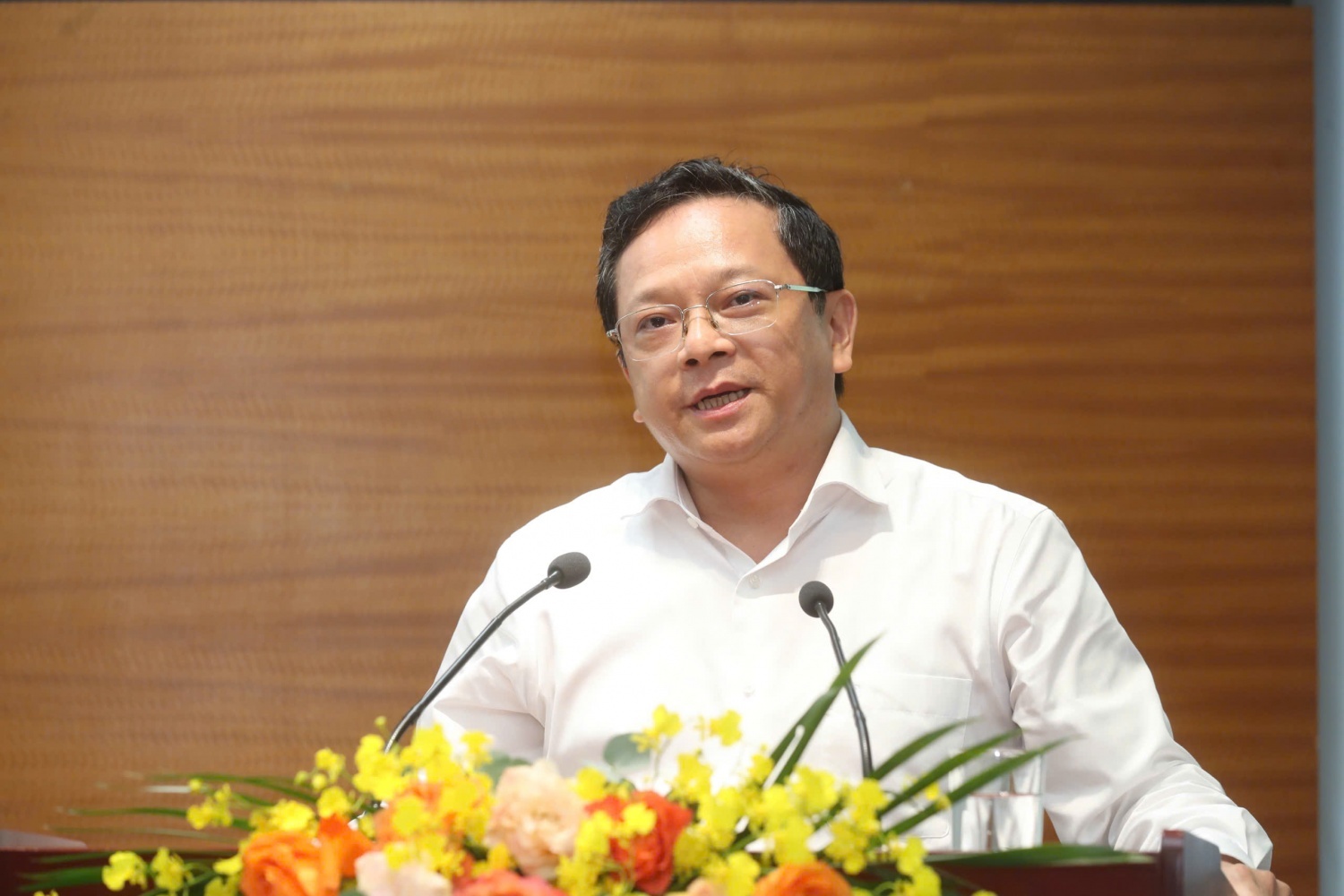 TS Nguyễn Đức Hiển, Phó Trưởng Ban Chính sách và chiến lược Trung ương: “Diễn đàn có vai trò quan trọng tập trung vào bàn luận, tháo gỡ các thách thức đặt ra đối với chuyển dịch năng lượng”.