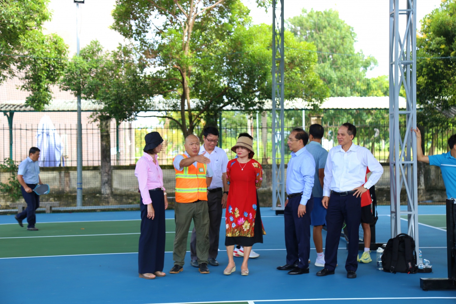Công đoàn Petrovietnam và Công đoàn PV Power tham quan sân pickleball