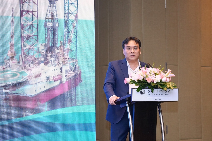 Tổng giám đốc PV Drilling Nguyễn Xuân Cường phát biểu tại lễ ký kết.