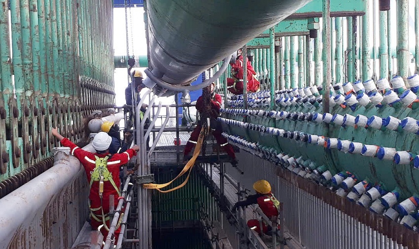 Thi công lắp đặt thiết bị áp lực cho Lò hơi số 2
