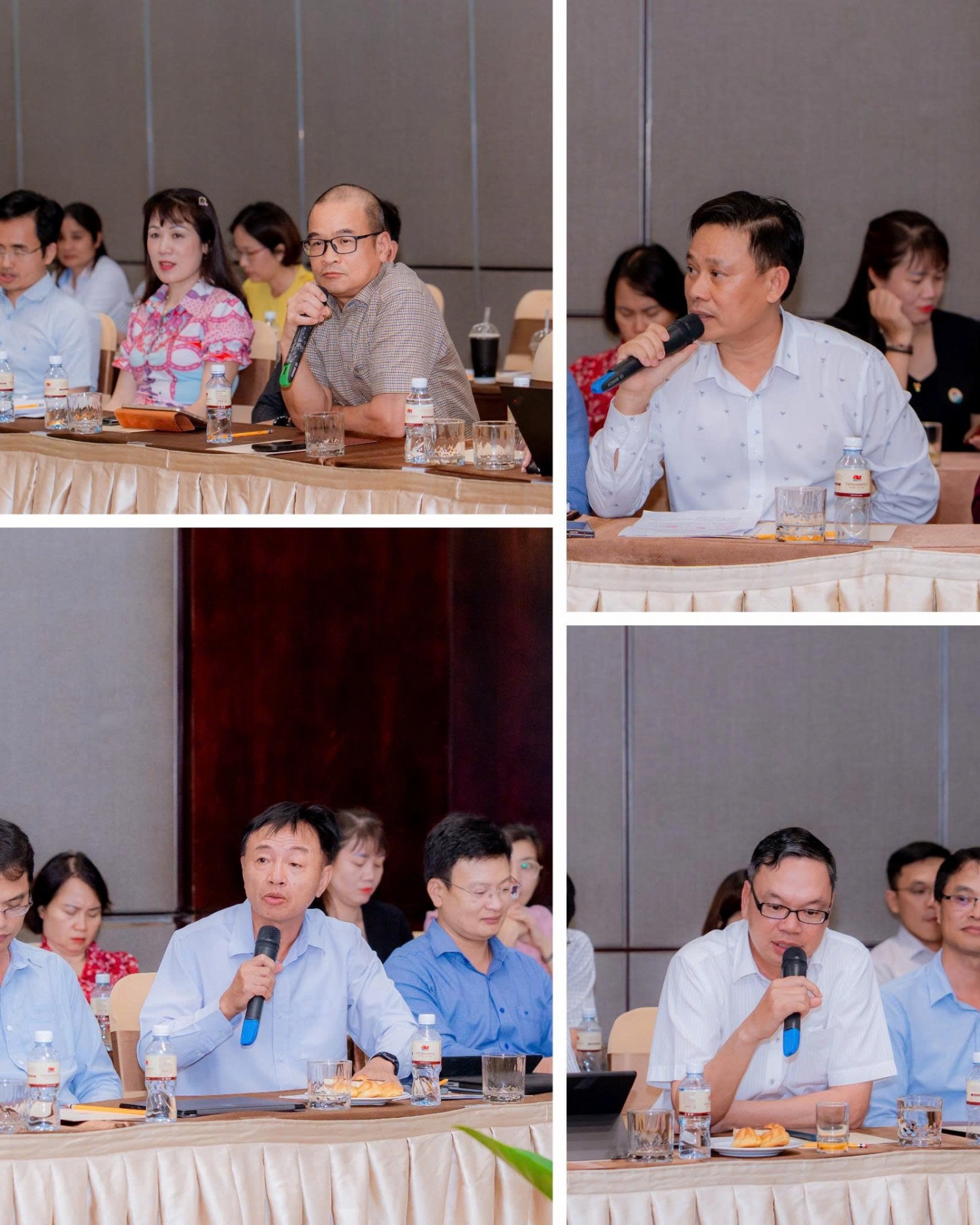 <p align= Đại diện các phòng/ban Bộ máy điều hành và các đơn vị trực thuộc trao đổi, thảo luận sôi nổi tại Hội nghị.