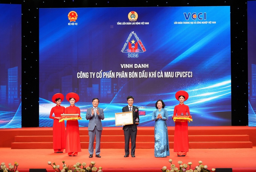 PVCFC vinh dự đạt danh hiệu Doanh nghiệp tiêu biểu vì người lao động năm 2025