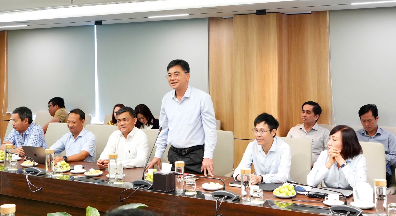Ông Trần Ngọc Nguyên - Chủ tịch HĐQT PVCFC chia sẻ và trao đổi về công tác quản trị Công ty