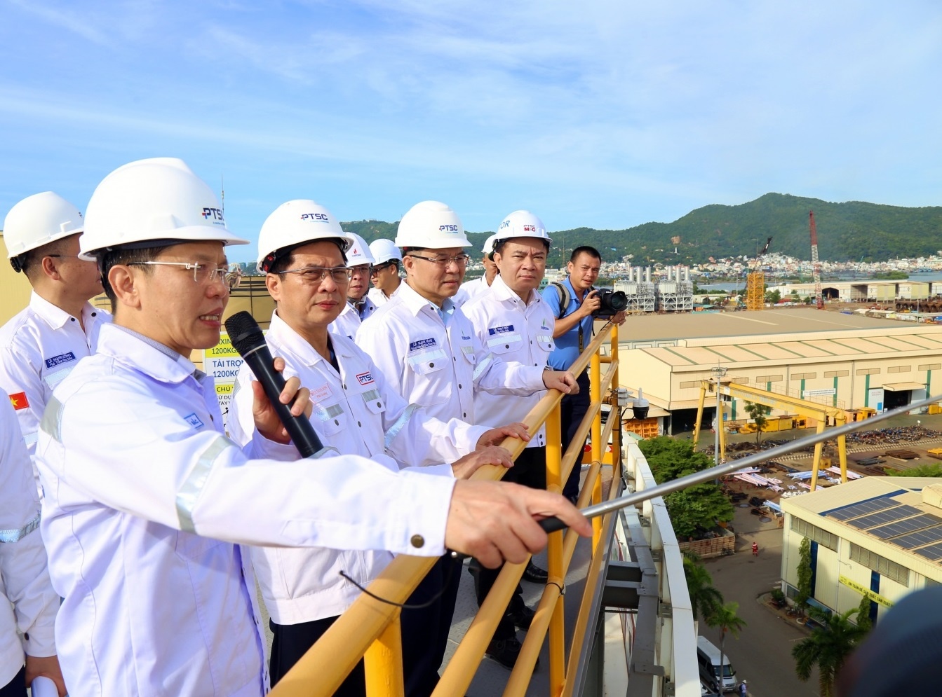 Tổng giám đốc PTSC Trần Hồ Bắc cho biết PTSC đang triển khai nhiều dự án trọng điểm tại Trung tâm.