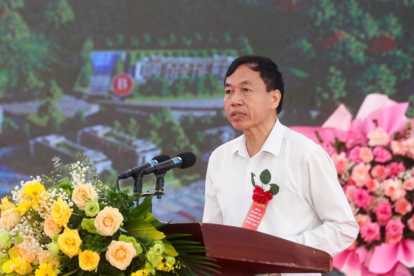 Đồng chí Lê Văn Lương gửi lời cảm ơn sâu sắc tới Petrovietnam đã hỗ trợ xây dựng công trình