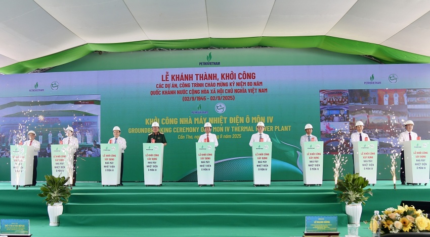 Lễ khởi công NMNĐ Ô Môn IV tại TP Cần Thơ, công trình được lựa chọn trong danh mục 250 dự án tiêu biểu chào mừng kỷ niệm 80 năm Quốc khánh 2/9.
