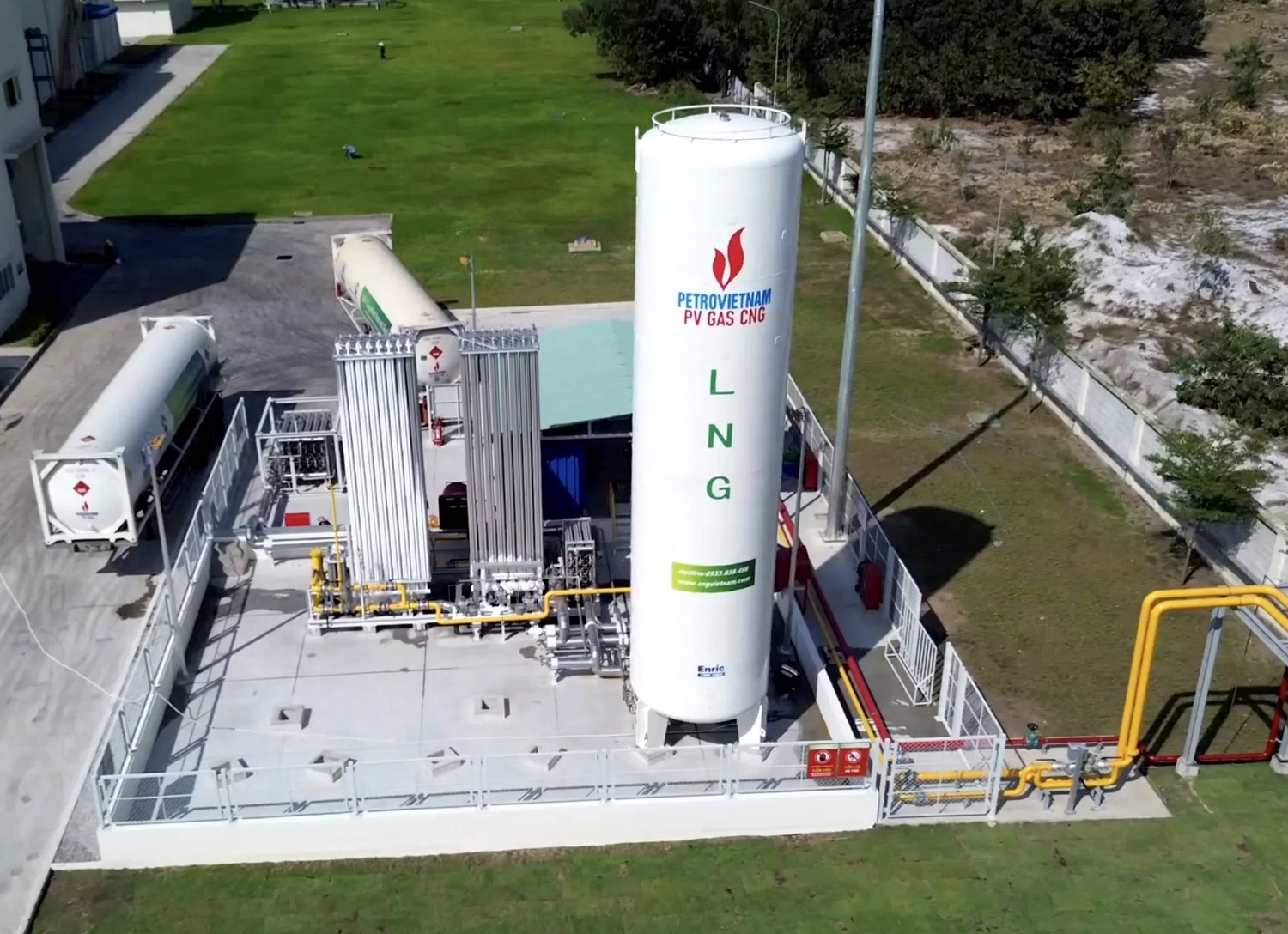 PV GAS mở rộng cung cấp LNG cho khách hàng công nghiệp - Ảnh: Trạm cấp khí LNG HS Hyosung Quảng Nam