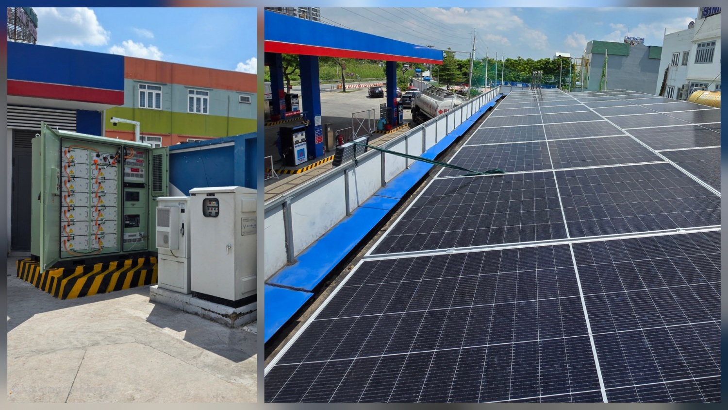 Hệ thống điện năng lượng mặt trời áp mái và hệ thống lưu trữ điện năng tích hợp GRES
