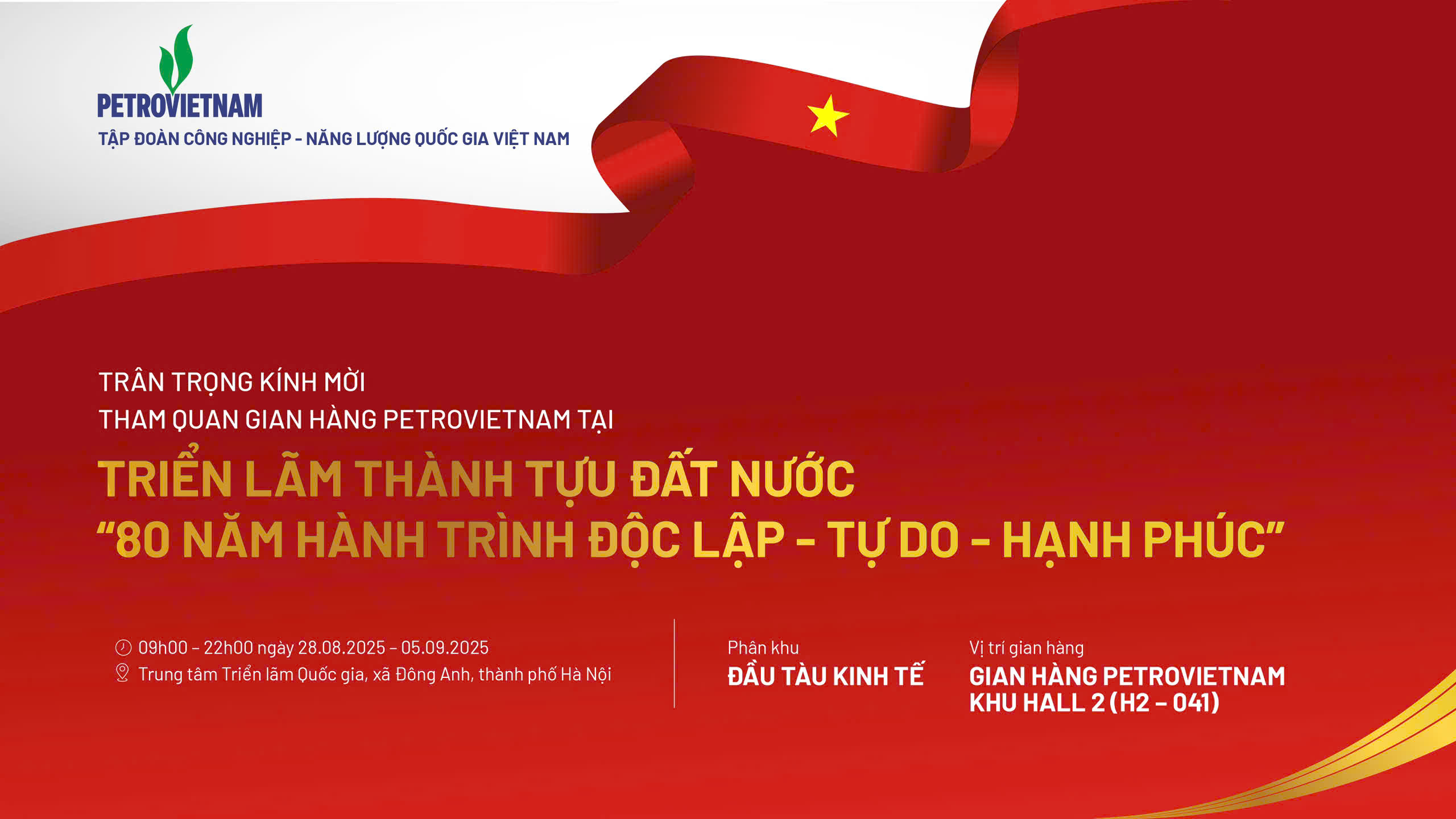 Petrovietnam tham gia Triển lãm Thành tựu Đất nước 2025: Giữ lửa di sản – Kiến tạo năng lượng quốc gia