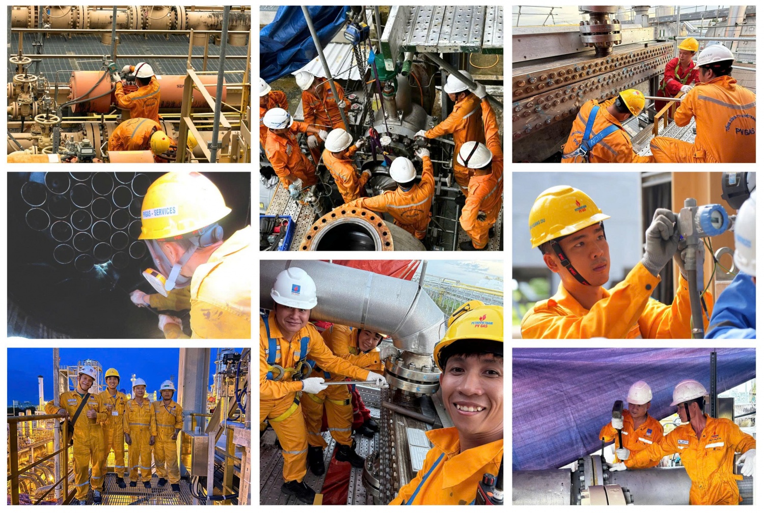 Những người thợ PV GAS SERVICES cần mẫn nơi cực Nam Tổ quốc