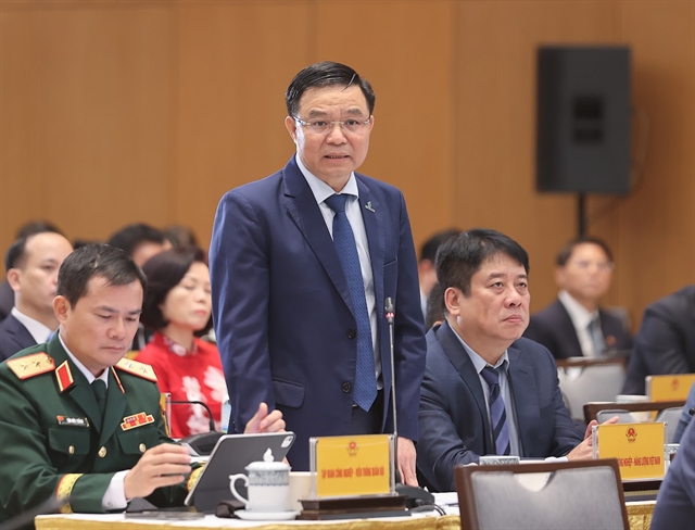 Lê Mạnh Hùng, Chairman of the Members’ Council of Petrovietnam, speaks at the conference. — Photo courtesy of Petrovietnam