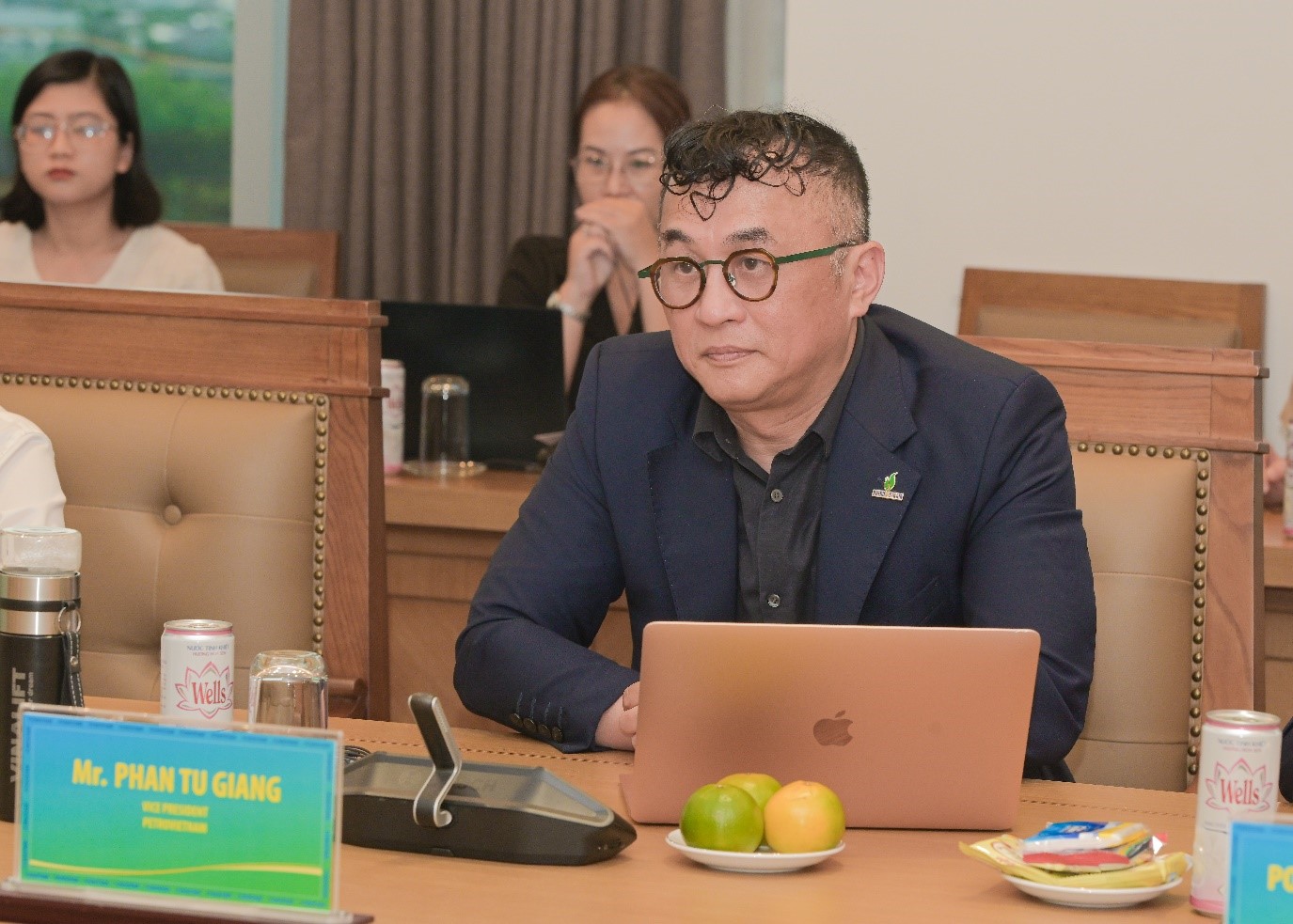  Phó Tổng Giám đốc Petrovietnam Phan Tử Giang phát biểu tại buổi làm việc