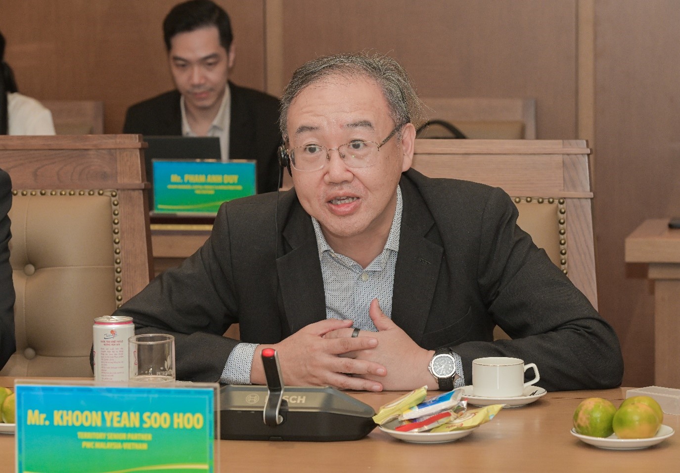  Ông Khoon Yean Soo Hoo, Tổng Giám đốc PwC Malaysia – Việt Nam phát biểu