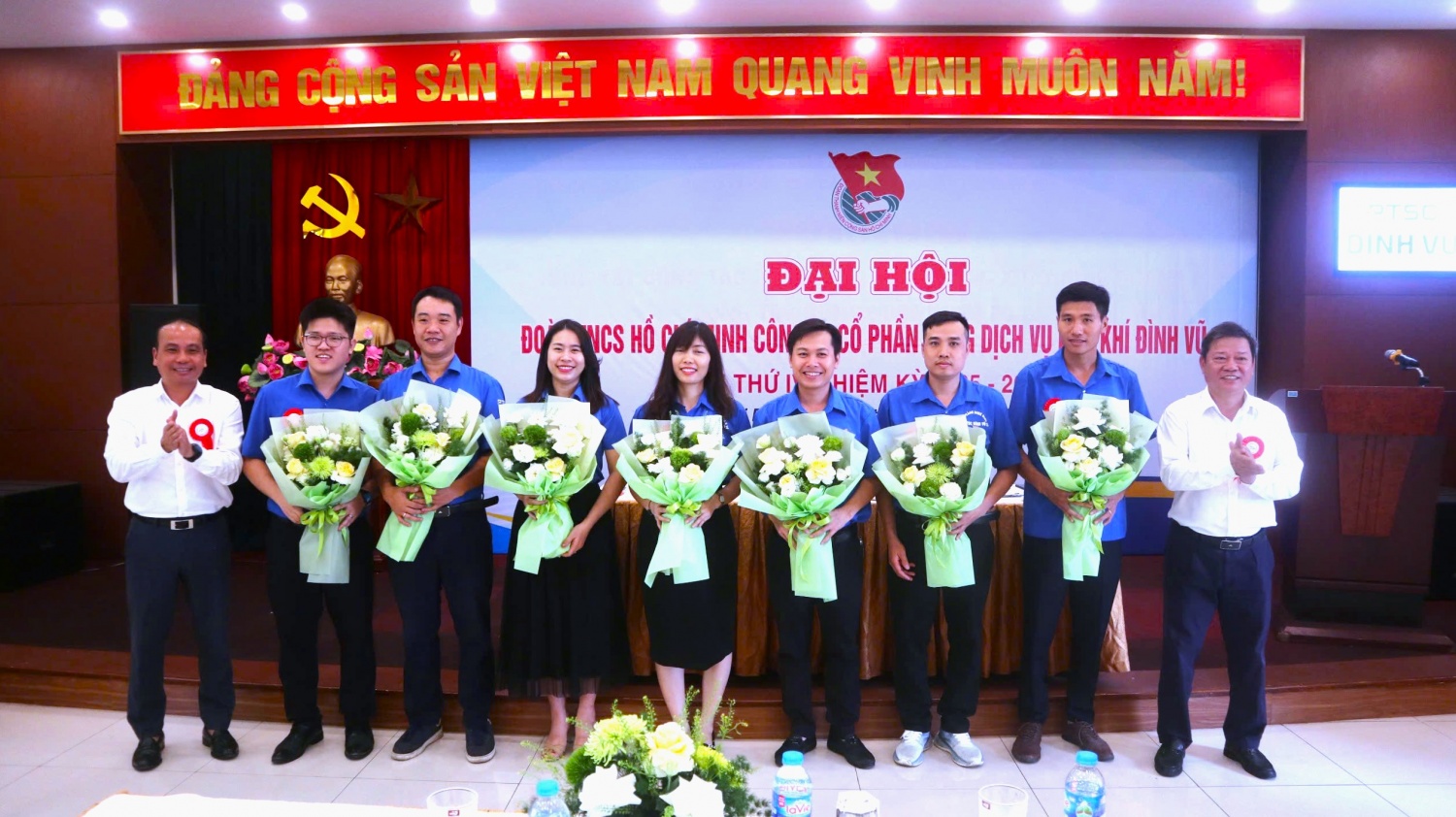 Ban Chấp hành Đoàn cơ sở PTSC Đình Vũ nhiệm kỳ 2025-2030 ra mắt Đại hội.