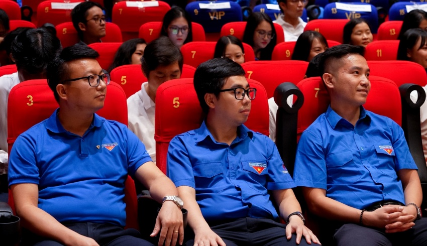 Anh Phạm Đăng An, Bí thư Đoàn Thanh niên Petrovietnam tham dự chương trình.