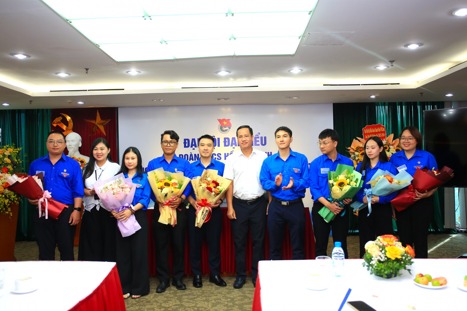 Ban Chấp hành Đoàn Thanh niên PVChem nhiệm kỳ 2025-2030 ra mắt Đại hội.