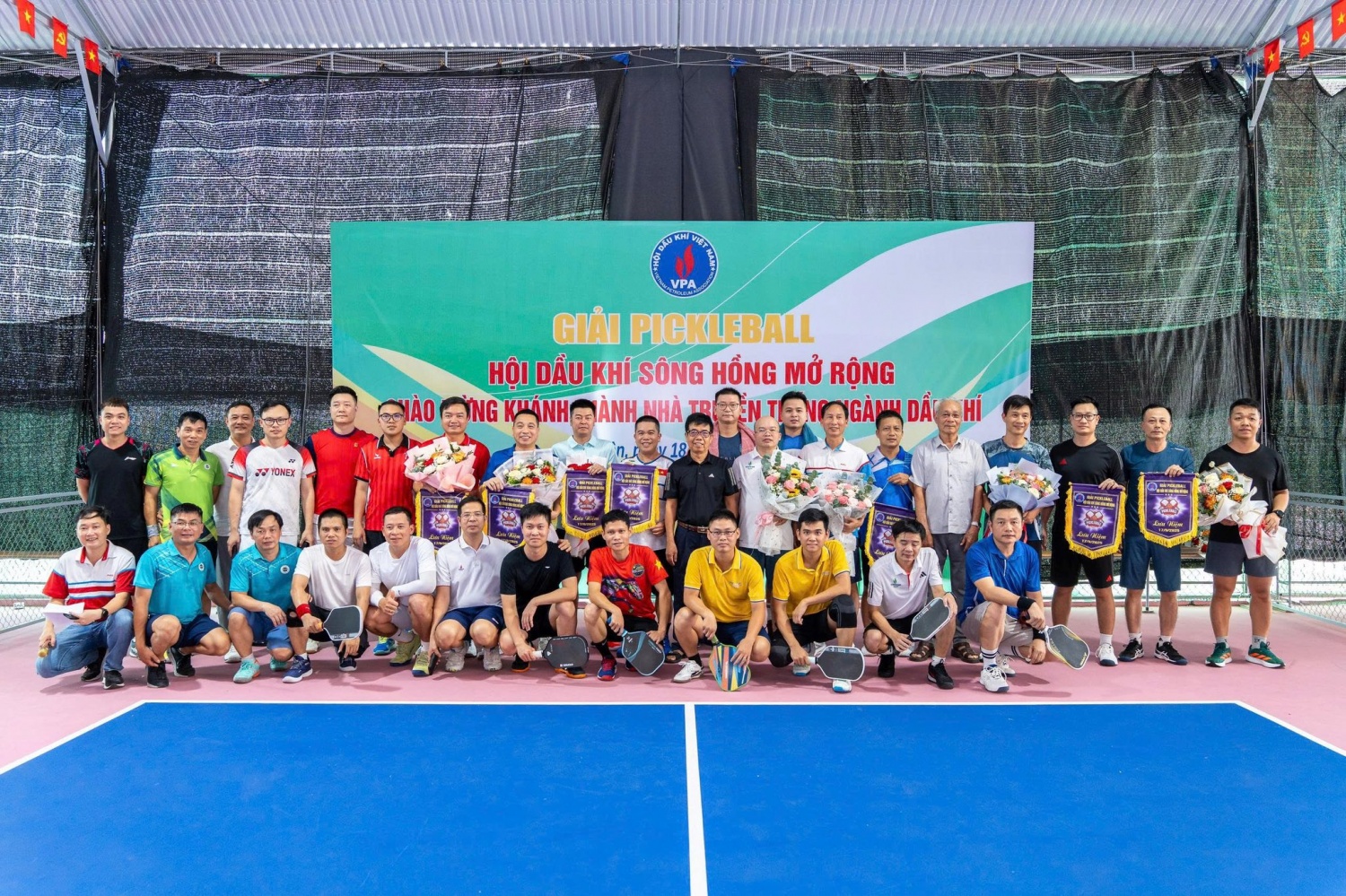 Giải Pickleball mở rộng chào mừng khánh thành Nhà truyền thống ngành Dầu khí.