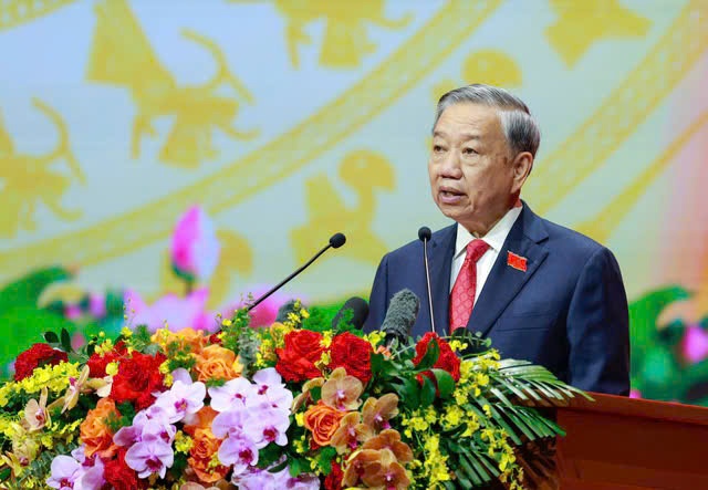 Tổng Bí thư Tô Lâm phát biểu chỉ đạo Đại hội (Ảnh: VGP)