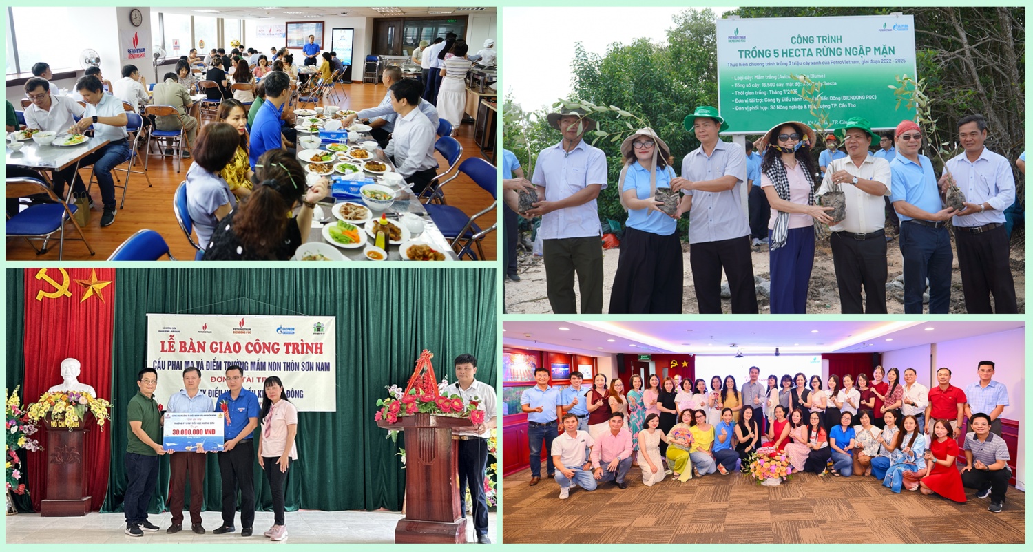 Từ các hoạt động văn hóa - thể thao thường niên,“Bữa cơm công đoàn”, các hoạt động môi trường và an sinh xã hội, Công đoàn BIENDONG POC đã góp phần tạo nên không gian làm việc thân thiện, nhân văn và gắn kết.