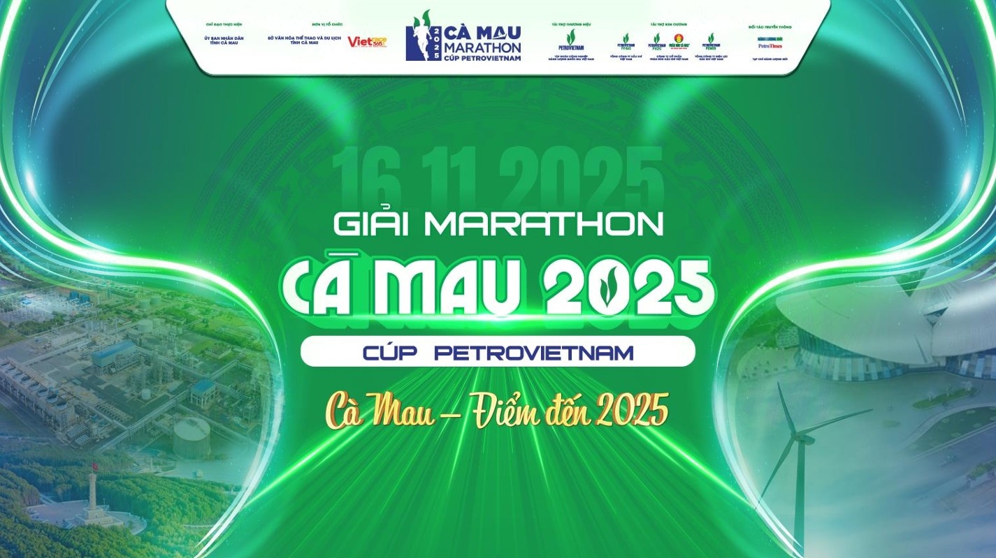 Giải Marathon Cà Mau 2025 - Cup Petrovietnam sẽ khởi tranh vào ngày 15-16/11/2025.