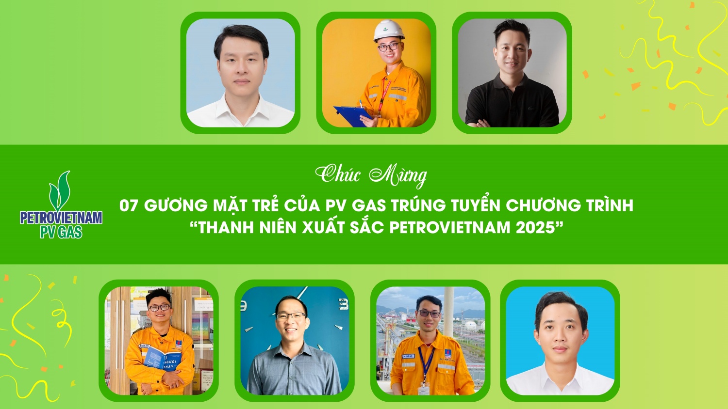 07 gương mặt trẻ của PV GAS trúng tuyển chương trình PV-Youth 2025 của Petrovietnam