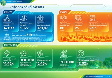 PVCFC's Sustainable Development Report in 2024. Photo: Petrovietnam