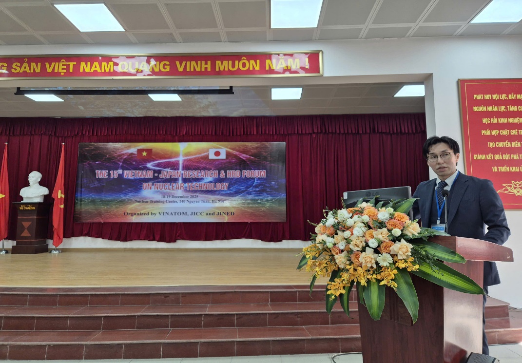 Ông Teppei Fukuhara, Tham tán Đại sứ quán Nhật Bản tại Việt Nam, phát biểu tại Phiên Khai mạc