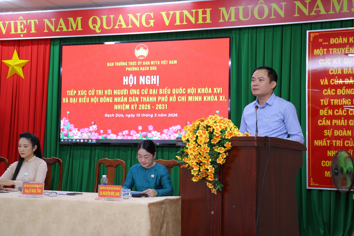 Đồng chí Lê Ngọc Sơn cam kết dành tối đa tâm lực, trí lực thực hiện đầy đủ vai trò của người đại biểu dân cử