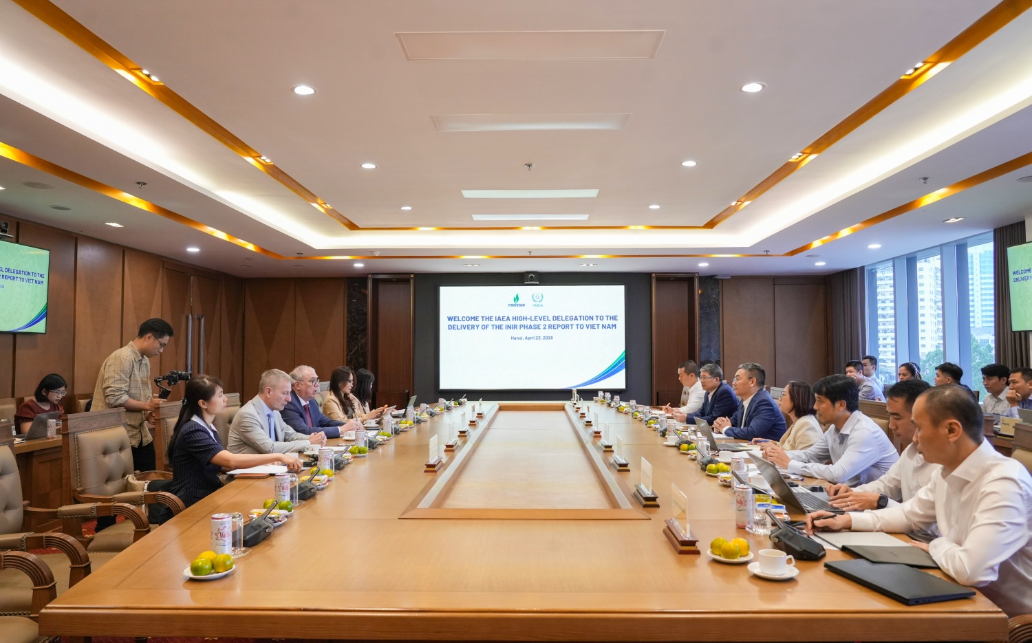 Buổi làm việc giữa Petrovietnam và đoàn công tác cấp cao IAEA.