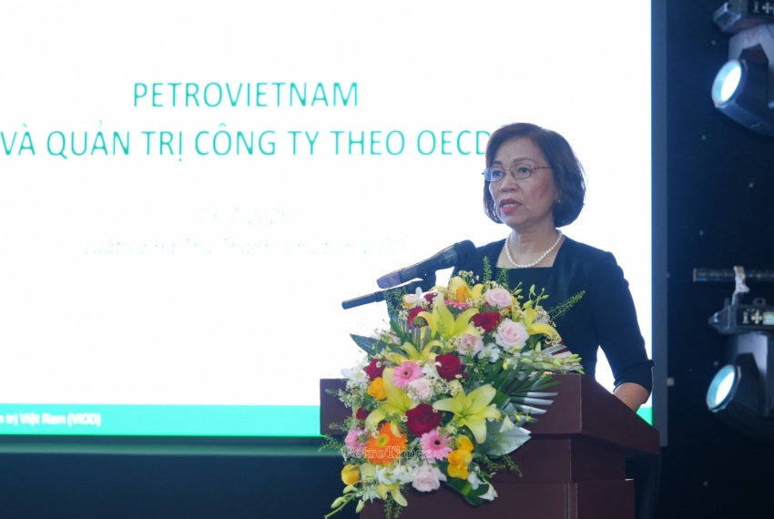 Bà Hà Thu Thanh - Chủ tịch VIOD đánh giá, các đơn vị của Tập đoàn đang có nền tảng quản trị tốt hơn mặt bằng chung doanh nghiệp niêm yết Việt Nam ở một số tiêu chí.