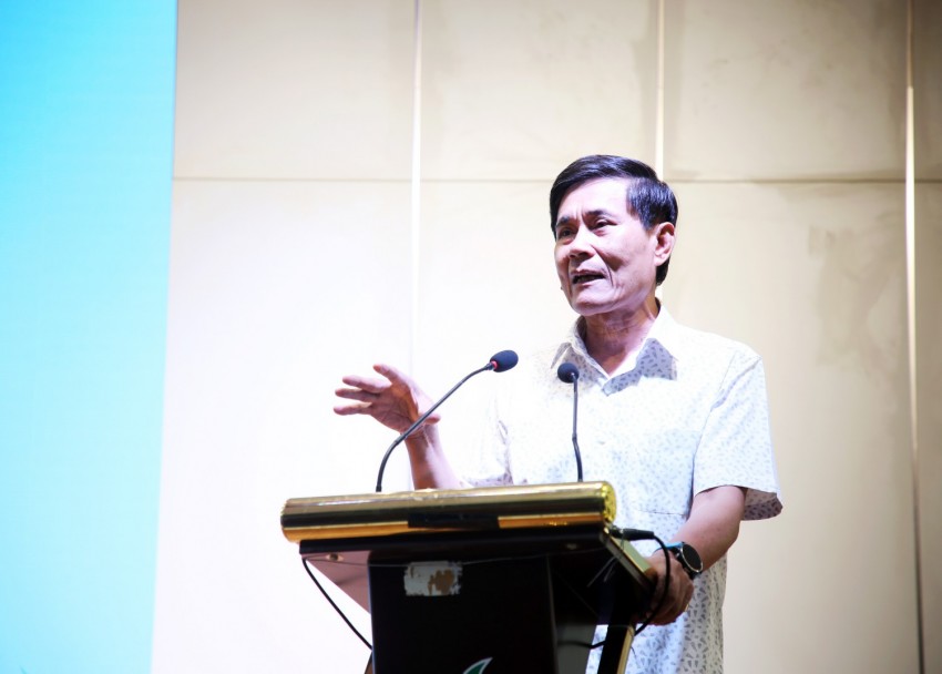 Ông Lê Minh Hồng biểu dương truyền thống đoàn kết, nghĩa tình và những bước tiến vững chắc của PVCollege trong suốt thời gian qua.