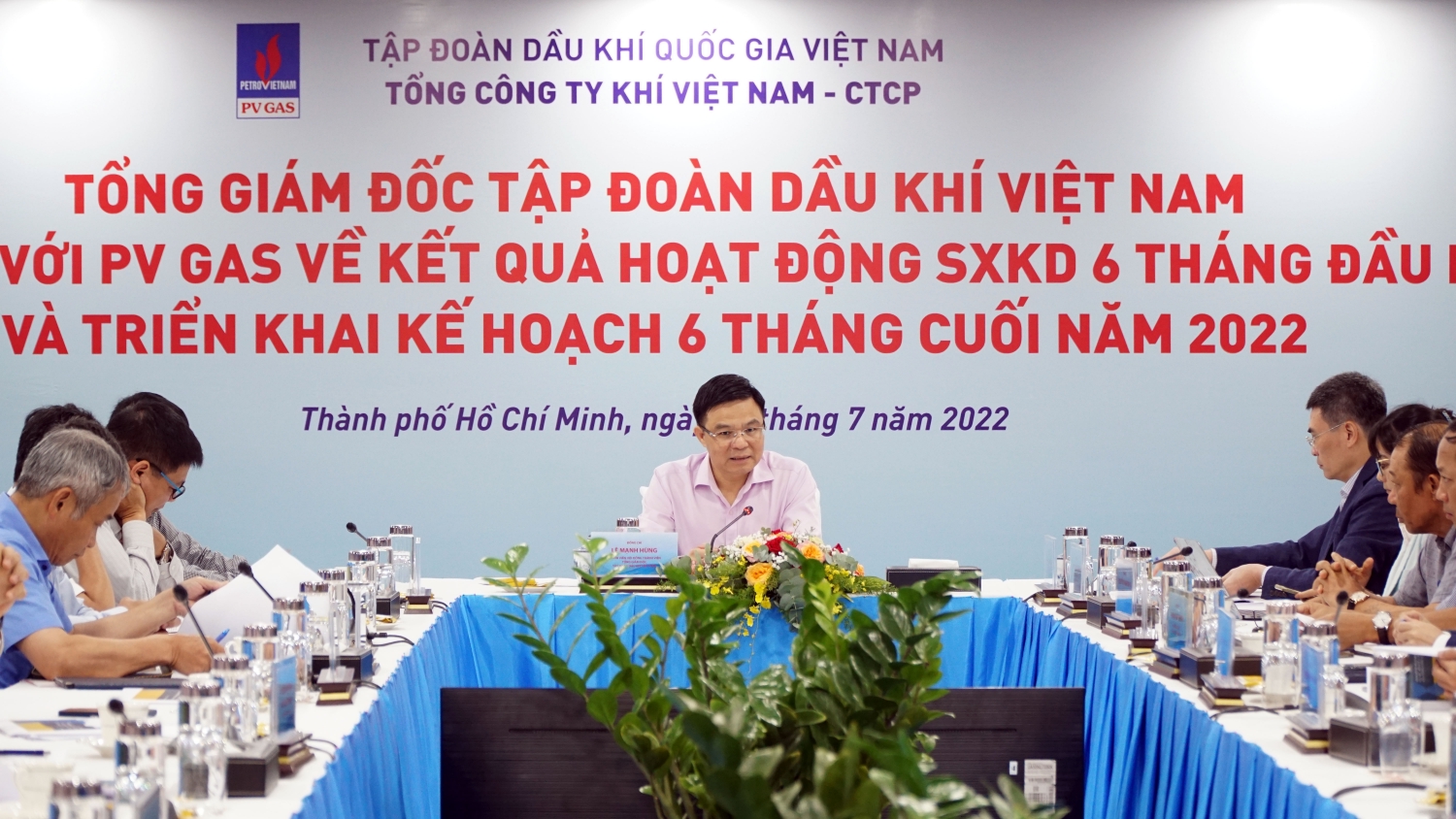 Tổng Giám đốc Petrovietnam Lê Mạnh Hùng phát biểu chỉ đạo Tổng Giám đốc Petrovietnam Lê Mạnh Hùng phát biểu chỉ đạo