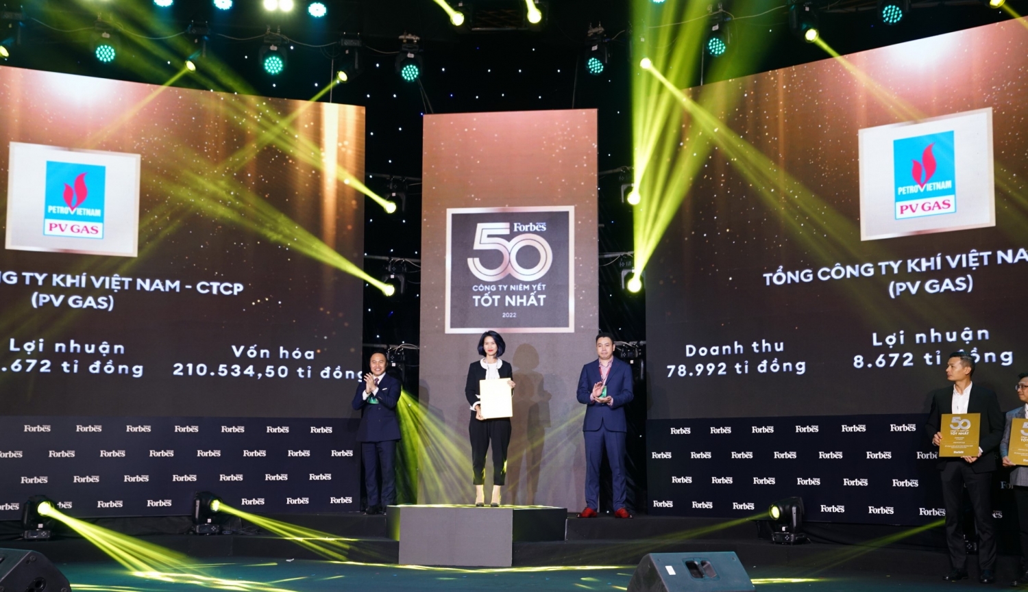 Top 50 công ty niêm yết tốt nhất Việt Nam năm 2022: PV GAS, PVFCCo, PVCFC, PETROSETCO được vinh danh Top 50 công ty niêm yết tốt nhất Việt Nam năm 2022: PV GAS, PVFCCo, PVCFC, PETROSETCO được vinh danh