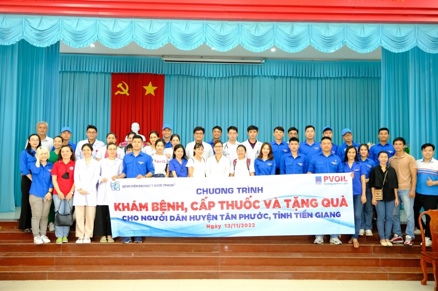 Chương trình khám bệnh, cấp thuốc, tặng quà do Đoàn Thanh niên PVOIL tổ chức