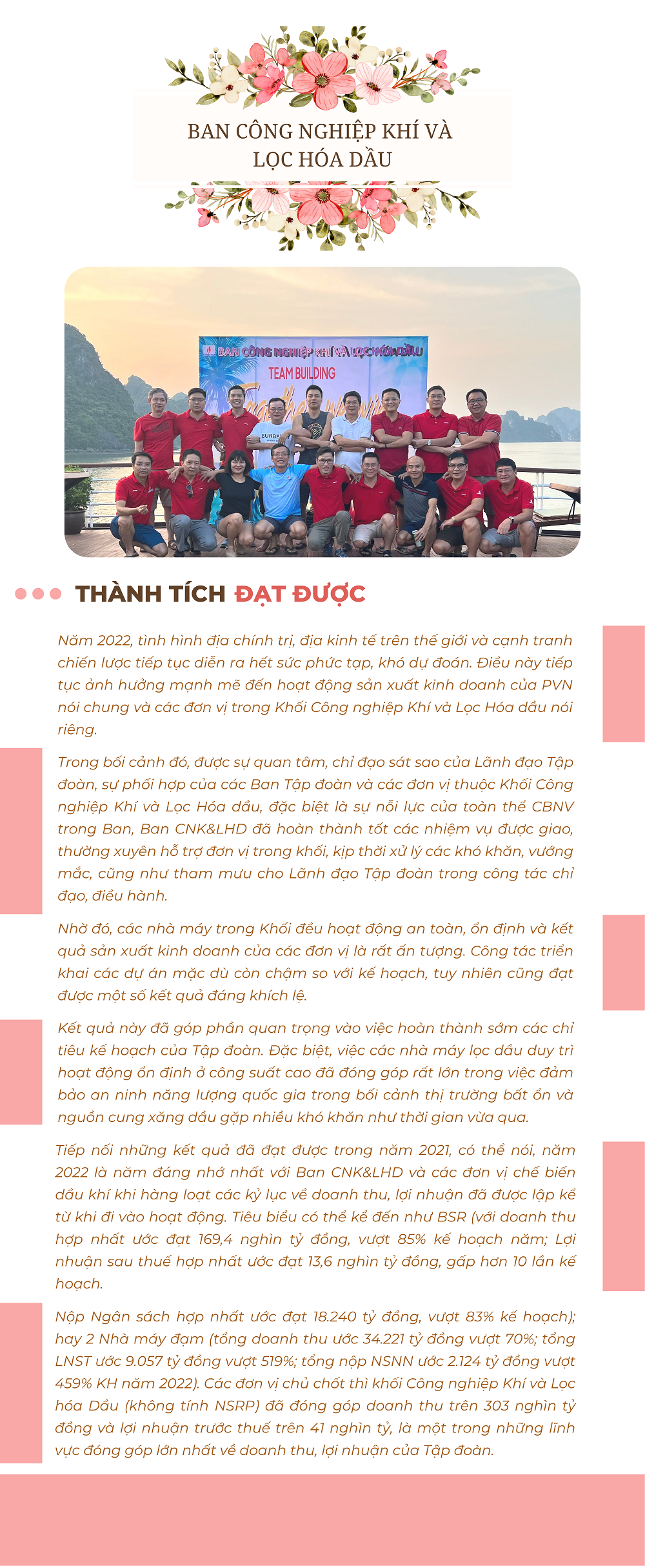 [E-Magazine] Petrovietnam vinh danh 5 tập thể, 22 cá nhân có thành tích xuất sắc trong năm 2022