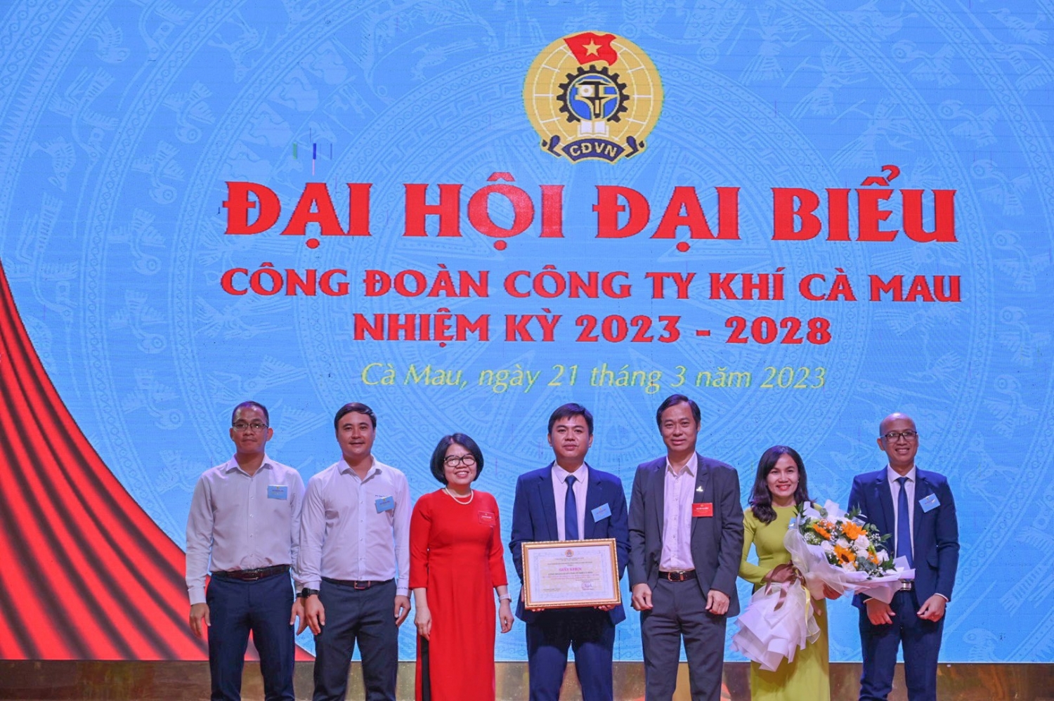 Công đoàn Công ty Khí Cà Mau tổ chức thành công Đại hội đại biểu Công đoàn nhiệm kỳ 2023 - 2028