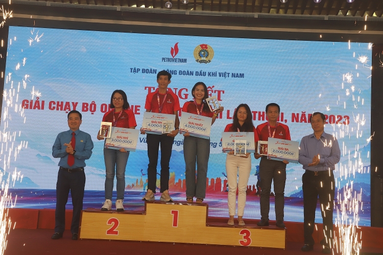 CĐ DKVN tổng kết và trao Giải chạy bộ online Xuân Dầu khí 2023