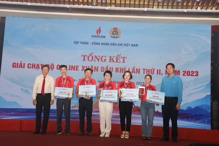 CĐ DKVN tổng kết và trao Giải chạy bộ online Xuân Dầu khí 2023