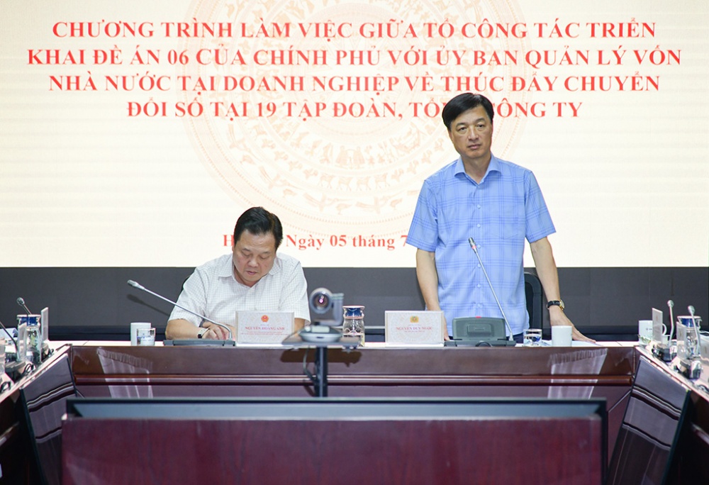 Thúc đẩy chuyển đổi số tại các Tập đoàn, Tổng công ty trực thuộc Ủy ban Quản lý vốn Thúc đẩy chuyển đổi số tại các Tập đoàn, Tổng công ty trực thuộc Ủy ban Quản lý vốn