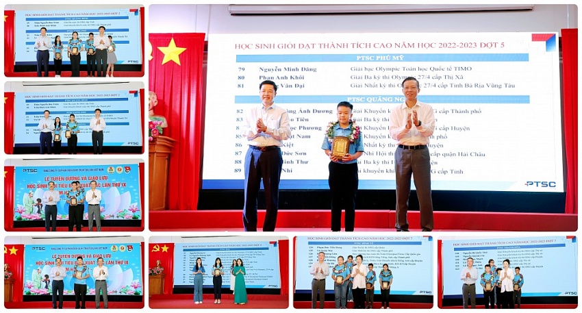 PTSC tổ chức lễ tuyên dương học sinh giỏi tiêu biểu lần thứ IX, năm học 2022-2023