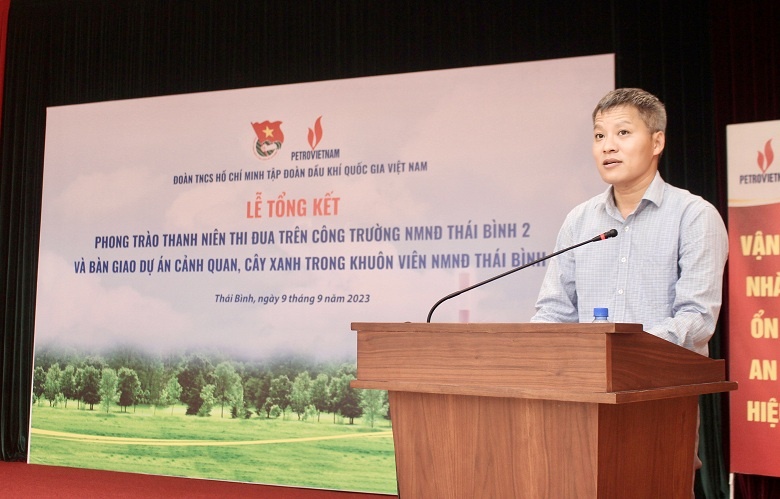 Tổng kết phong trào thanh niên thi đua trên công trường Nhà máy Nhiệt điện Thái Bình 2 Phong trào thanh niên thi đua trên công trường góp phần làm hồi sinh NMNĐ Thái Bình 2