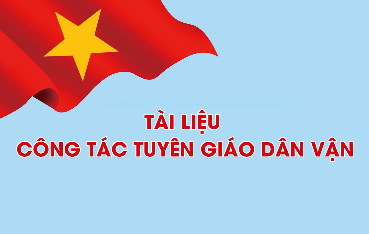 Tài liệu công tác tuyên giáo dân vận