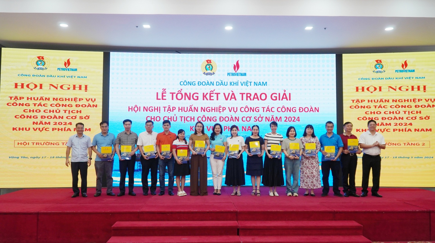 CĐ DKVN tổng kết Hội nghị tập huấn nghiệp vụ cho chủ tịch công đoàn cơ sở năm 2024 khu vực phía Nam