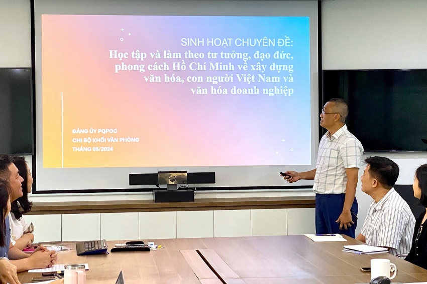 Đảng bộ PQPOC học tập và làm theo Bác về xây dựng văn hóa Đảng bộ PQPOC học tập và làm theo Bác về xây dựng văn hóa