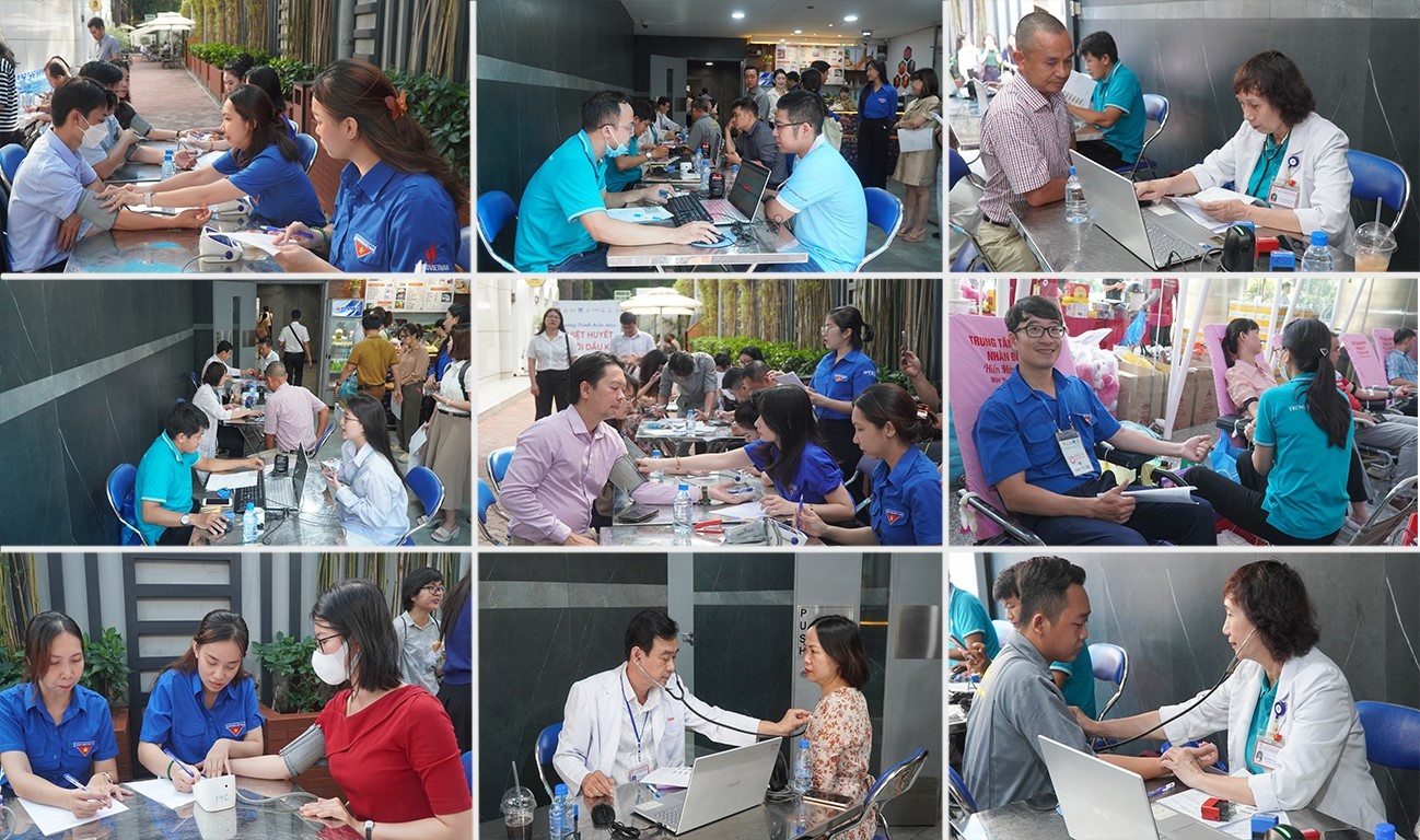 Các đơn vị Dầu khí khu vực TP HCM tham gia hiến máu nhân đạo Các đơn vị Dầu khí khu vực TP HCM tham gia hiến máu nhân đạo