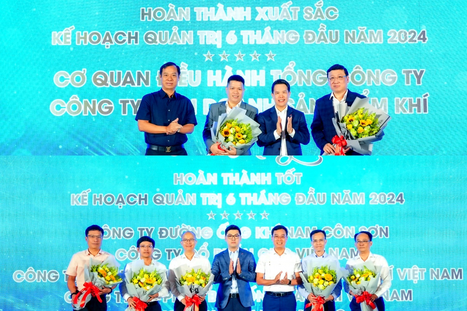 Khen thưởng các đơn vị về hoàn thành kế hoạch quản trị 6 tháng đầu năm 2024